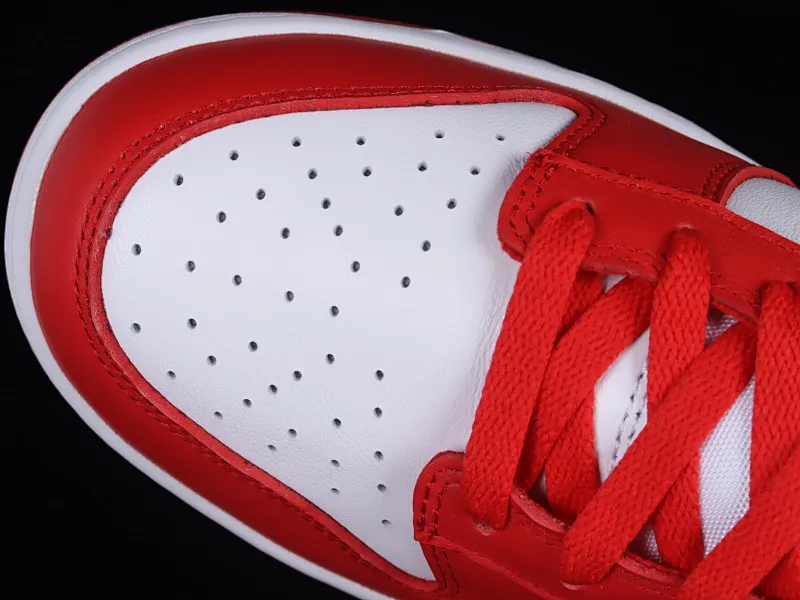 All categories Nk SB Dunk series Nk SB Dunk Low low-top sneakers M version pure original Nk Dunk Low SB "University Red" White and red Dunk series top layer low-top casual sports skateboard shoes CU1727-100